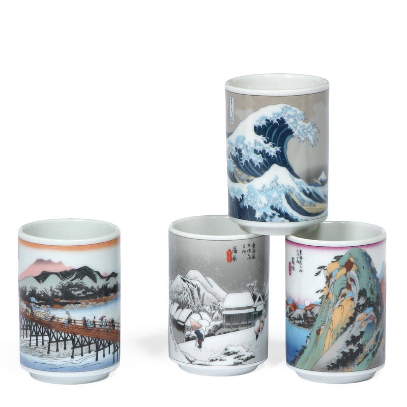 Teacup Set Tokaido Scene 5 Oz.