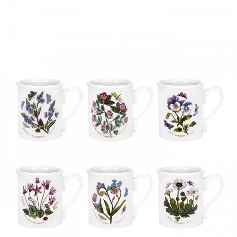 Botanic Garden Breakfast Mug 9 oz Set of 6