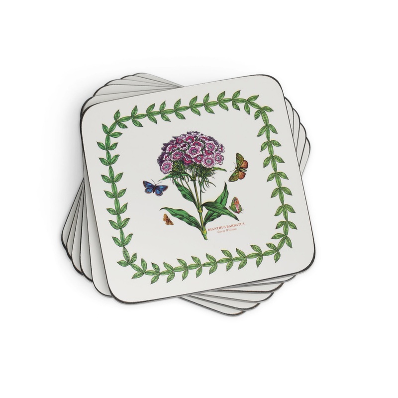 Botanic Garden Coasters 4" x 4" Set of 6