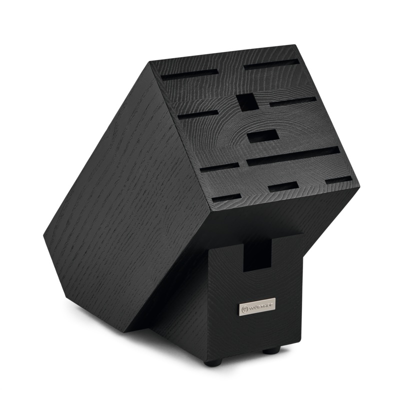 Wsthof 12-Slot Black Ash Wood Knife Block