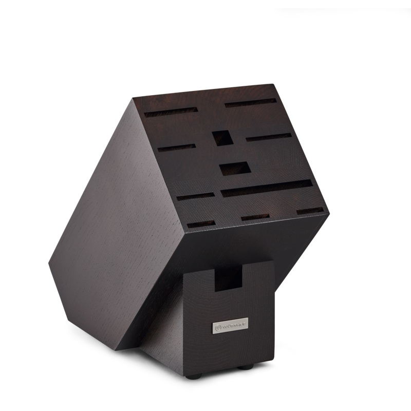 Wsthof 12-Slot Brown Ash Wood Knife Block
