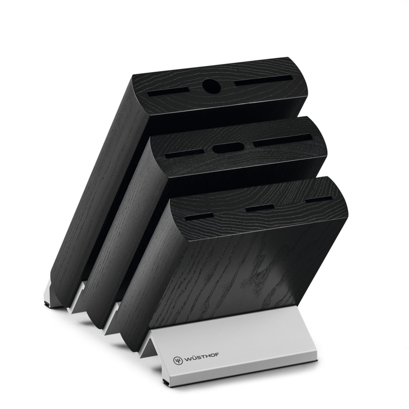 Wsthof 9-Slot Black Ash Wood Knife Block