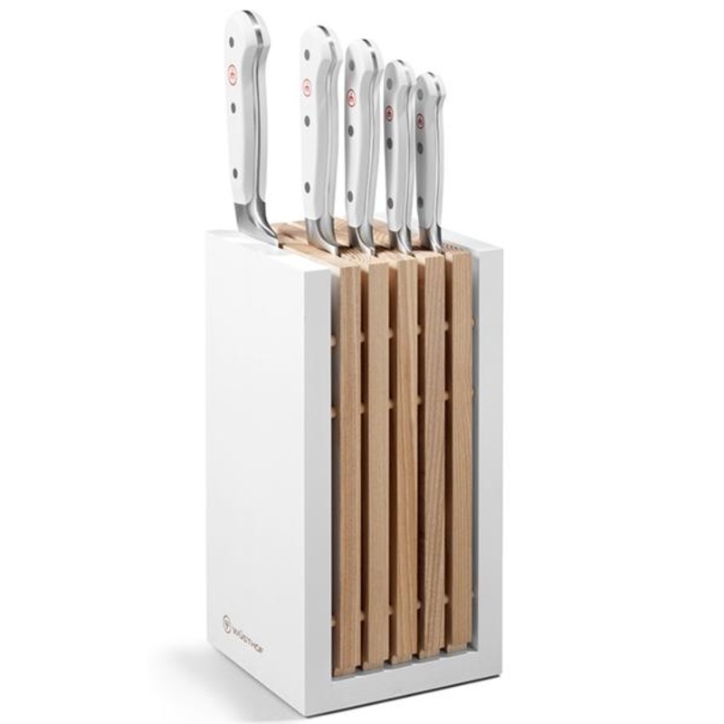 Wsthof Classic White 6pcs. Designer Knife Block Set (Bread Version)