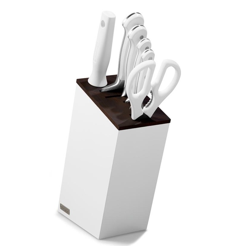 Wsthof Classic White 7pcs. Knife Block Set (Bread Version)