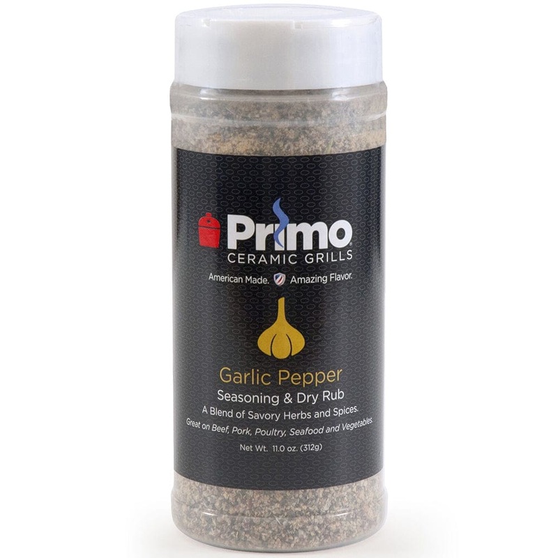 Primo 11-Ounce Garlic Pepper Dry Rub and Seasoning - PG00504