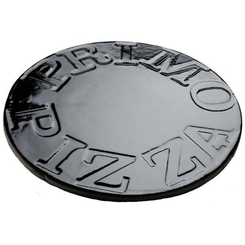 Primo 16" Glazed Ceramic Baking Stone for Oval LG 300/XL 400 and Kamado Round Grills - PG00338