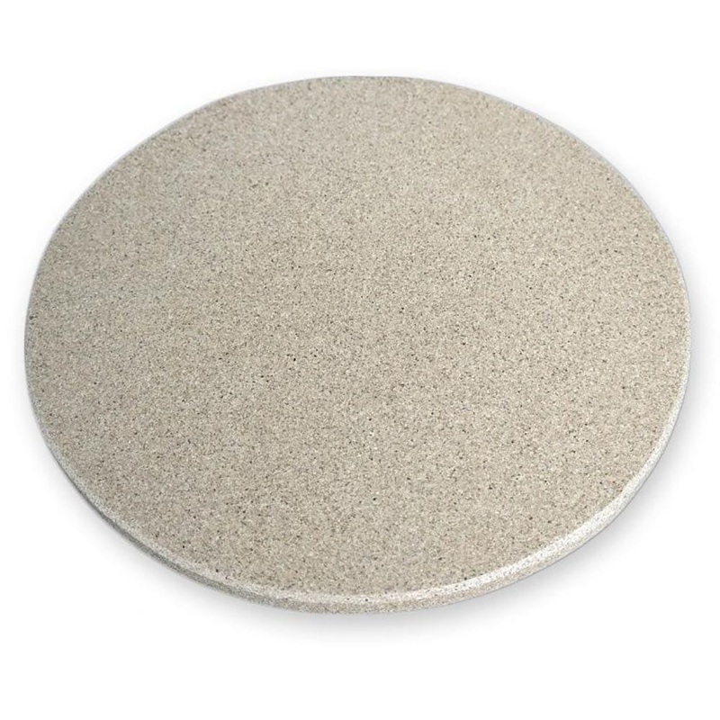 Primo 19" Fredstone Natural Finish Round Baking Stone for Oval XL Grills - PG00353