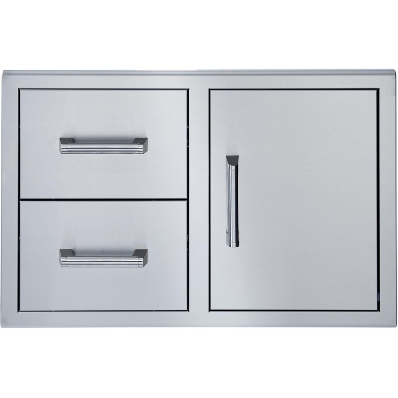 Primo 34" Stainless Steel Single Door with Double Drawers - BSAW3422SD