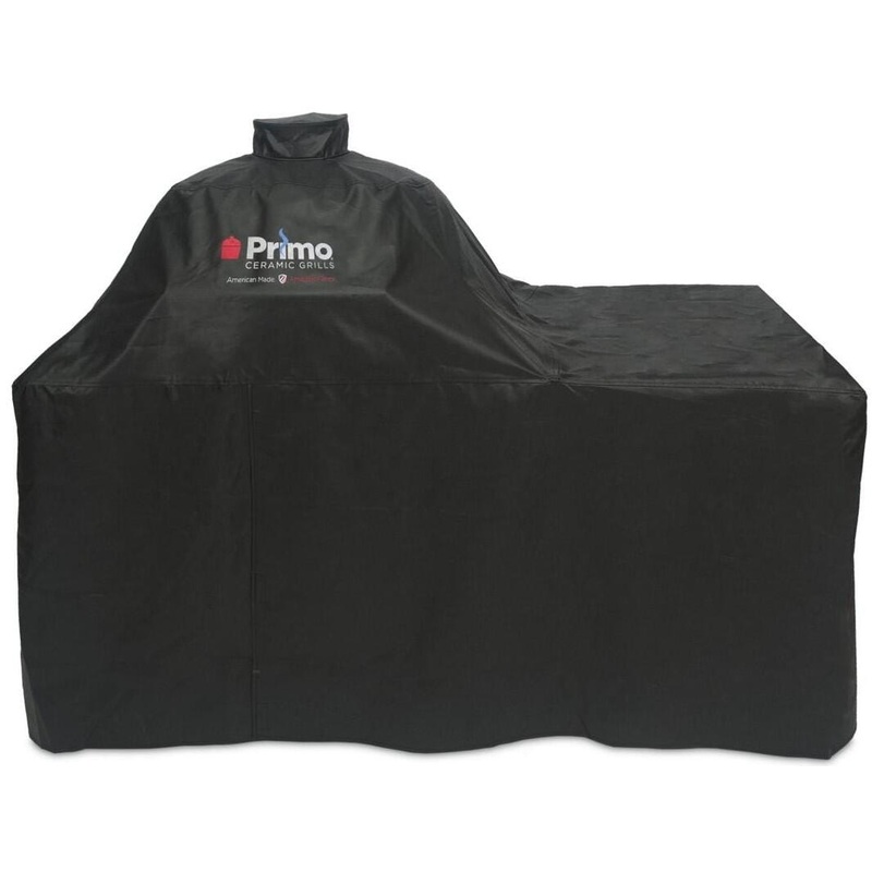 Primo Grill Cover for Oval JR 200 and LG 300 Grills with Countertop Table - PG00423