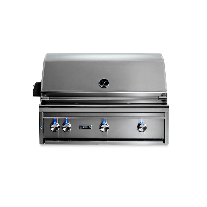 Lynx LF36ATRF Professional 36" Built-In Grill with all Trident Infrared Burners and Rotisserie