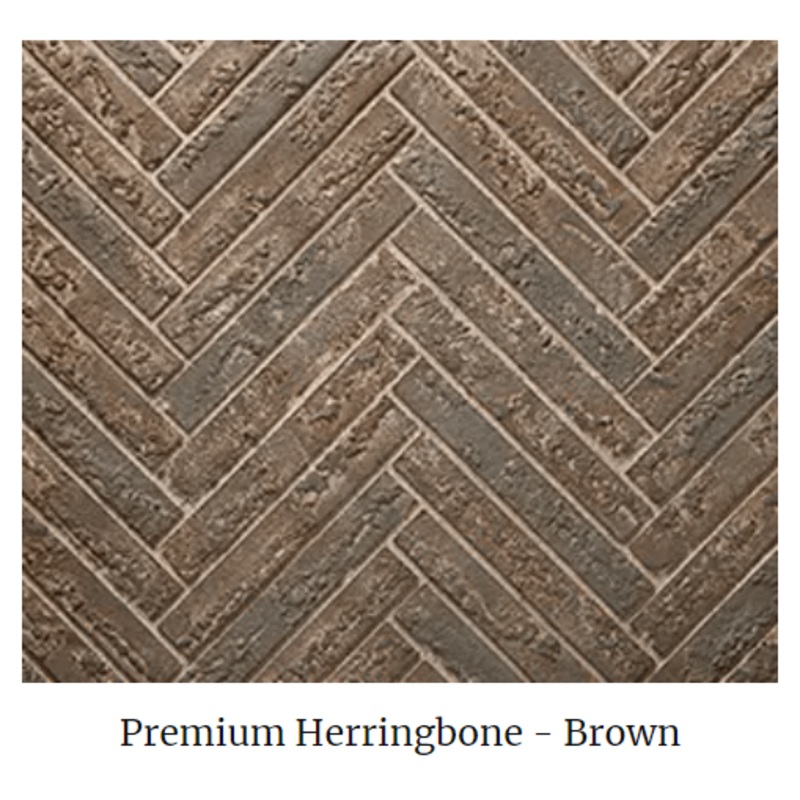 Majestic Brown Herringbone Refractory (Courtyard 42) - ODCOUG-42BHR