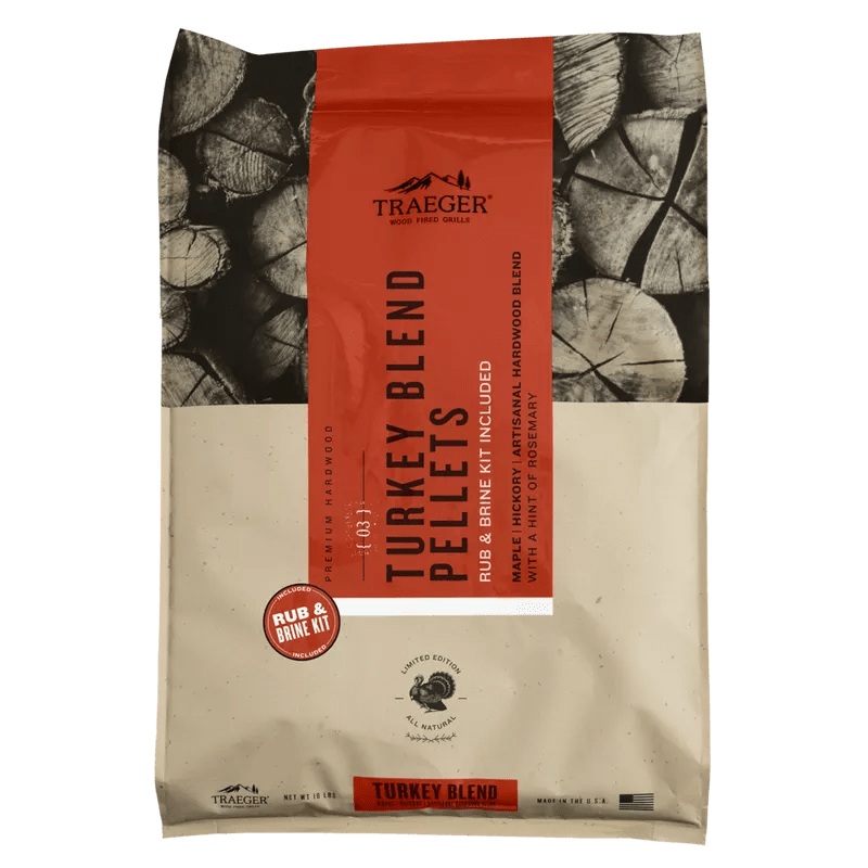 Traeger Turkey Blend Wood Pellets + Brine Kit (Limited Edition) - PEL351
