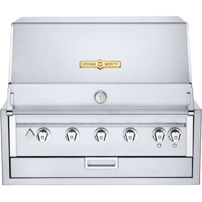 Crown Verity 36" Infinite Built-in Gas Grill with Dome & Light Package