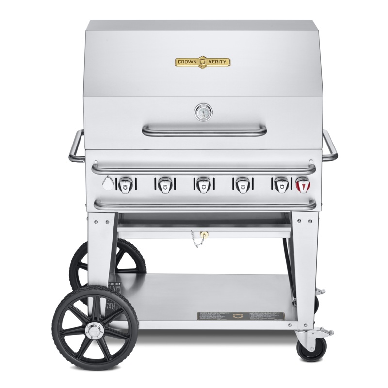 Crown Verity 36" Rental Gas Grill with Dome Package