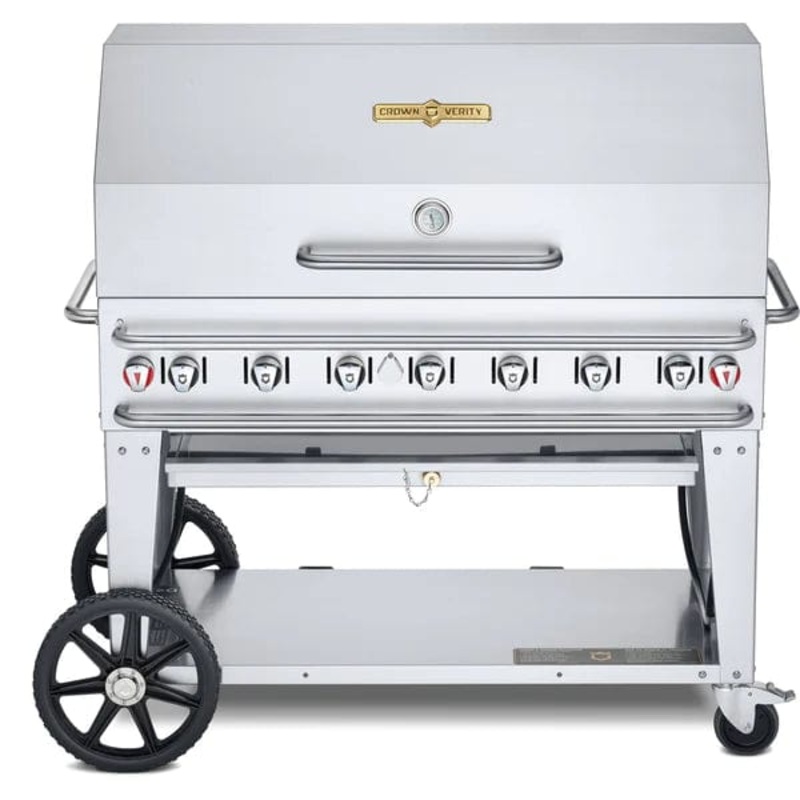Crown Verity 48" Rental Gas Grill with Dome Package (50/100lb Tanks Only)