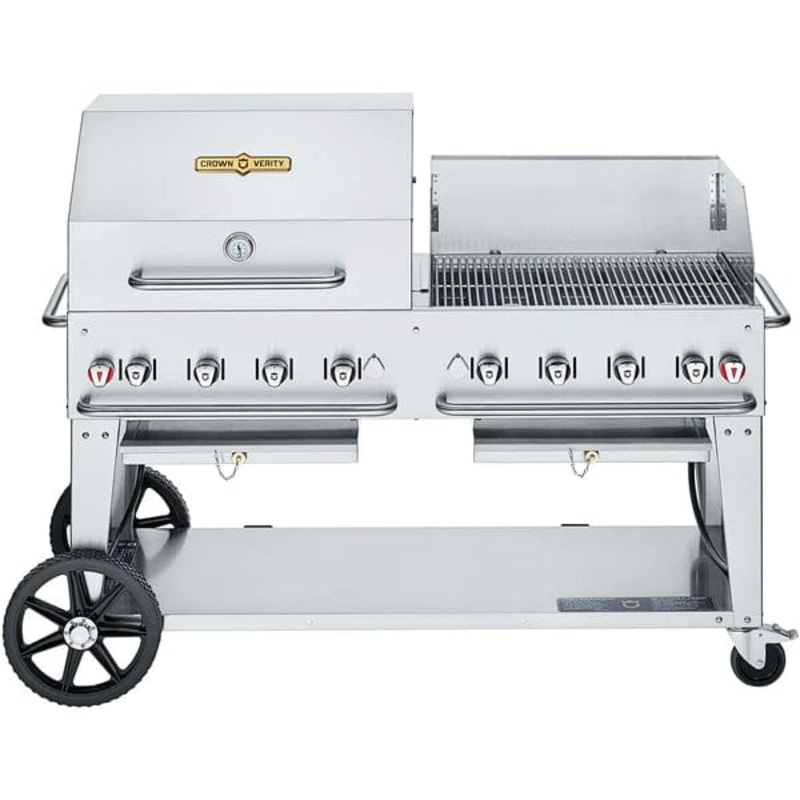 Crown Verity 60" Mobile Gas Grill with Dome & Windguard Package (50/100lb Tanks Only)