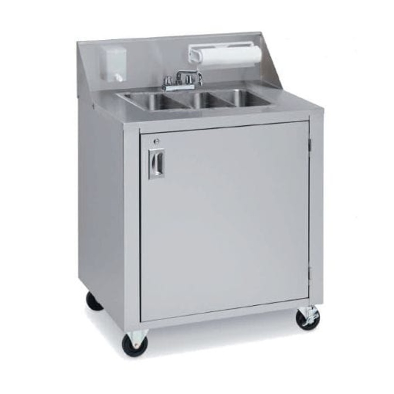 Crown Verity Full Size Triple-Sink (Cold Water Only)