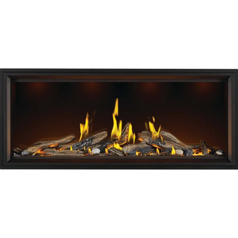 Napoleon Tall Linear Vector 62 Gas Fireplace w/ Luminous Logs