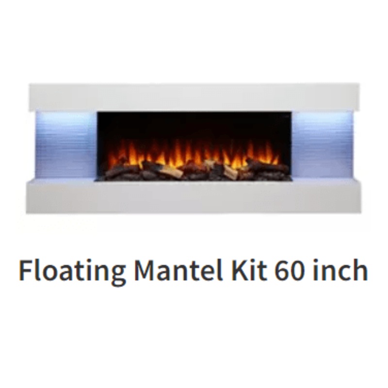 Simplifire 60" Floating Mantel Kit (Format 36) - SF-FM60-WH
