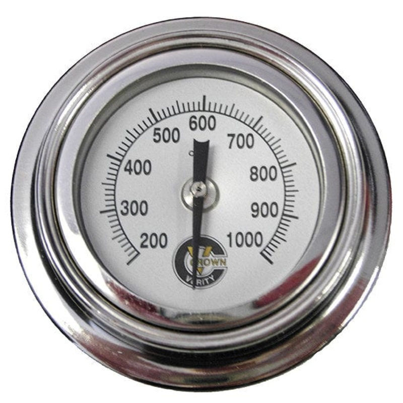 Crown Verity 1000 Degree Thermometer Assembly, 2 1/2" Stem (All Grills) - ZCV-2004