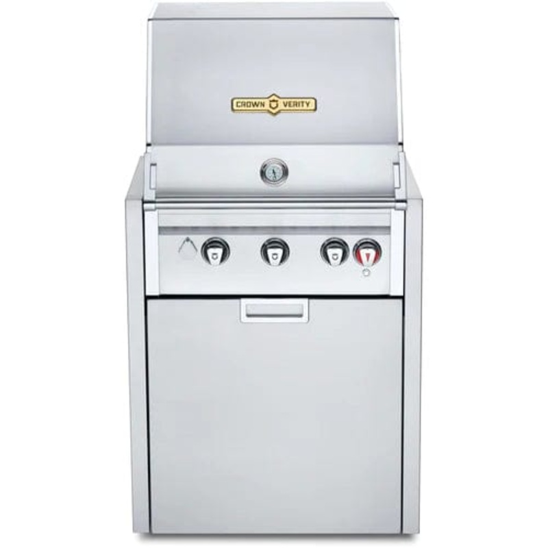 Crown Verity 24" Infinite Modular Gas Grill with Light Package & Propane Tank Holder