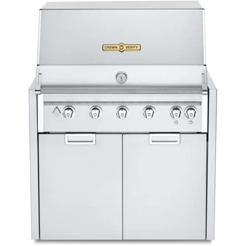 Crown Verity 36" Infinite Modular Gas Grill with Light Package& Propane Tank Holder