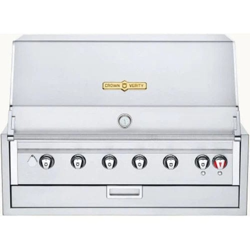 Crown Verity 42" Infinite Built-in Gas Grill with Dome & Light Package