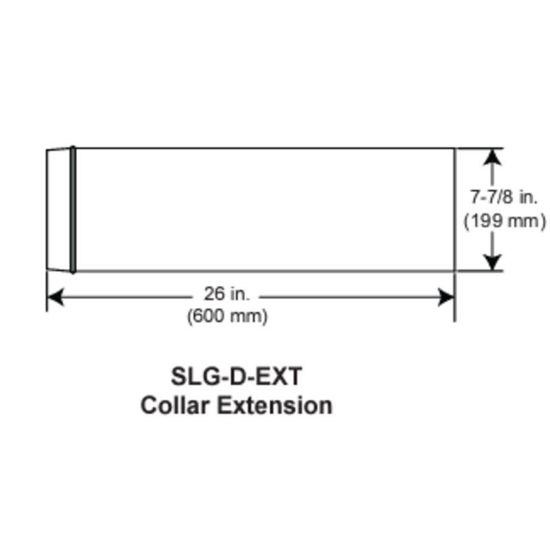 Heat & Glo Snap Lock Gas Damper Extension - SLG-D-EXT