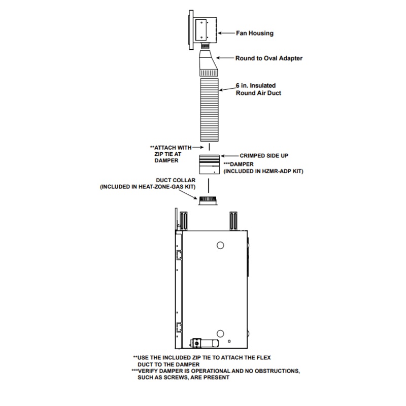 Majestic Heat-Zone Kit Adapter - HZMR-ADP