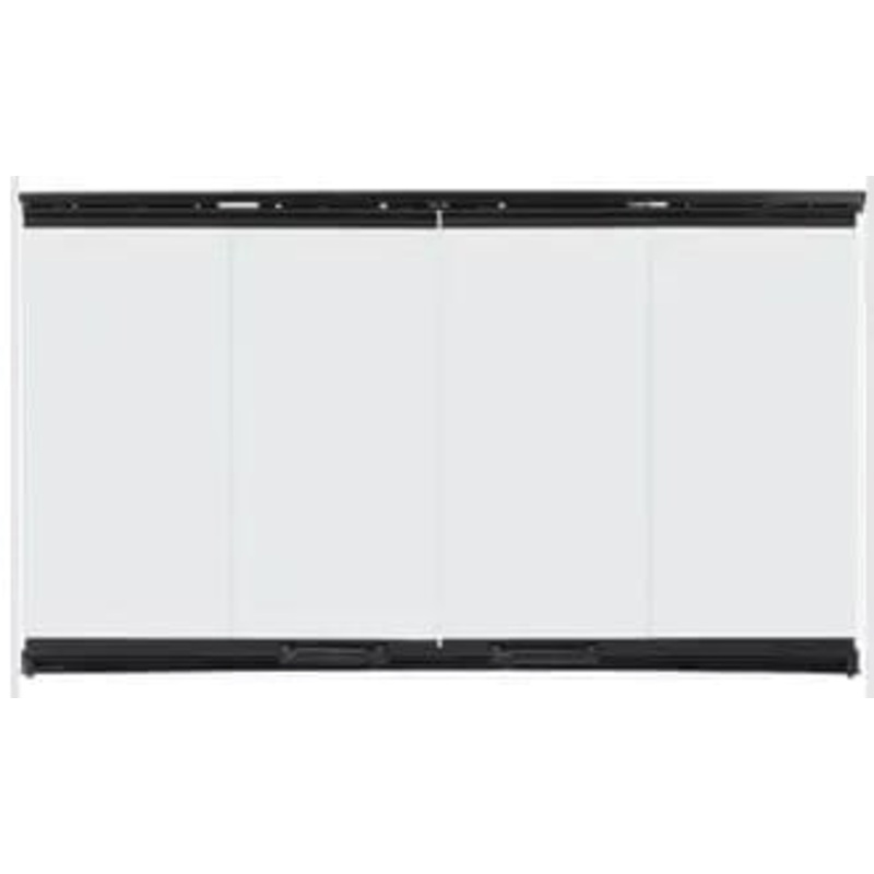 Majestic Original Bi-Fold Glass Doors w. Black Trim (36") - DM6036