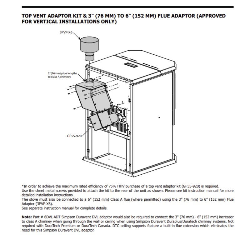 Regency High Efficiency Adaptor (GF55-2) - GF55-920