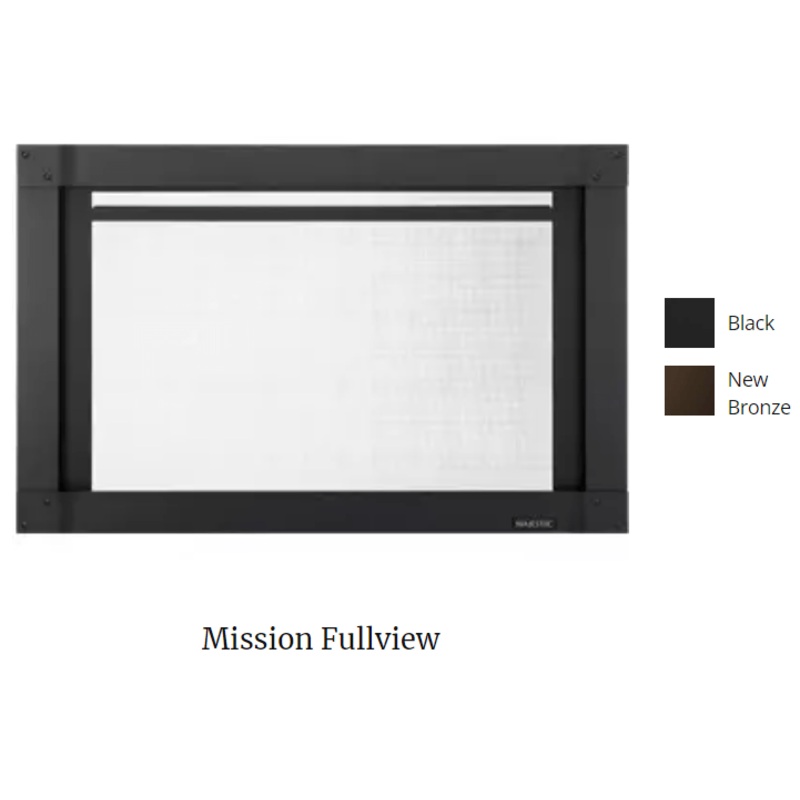 Majestic Mission Full View 35" Screen Front (New Bronze) - MFV-TRI35-NB