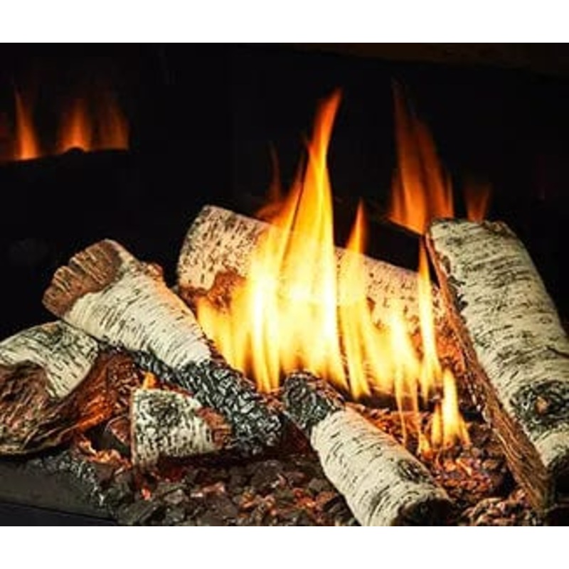 Heat & Glo Birch Logs - LOGS-6-BIR