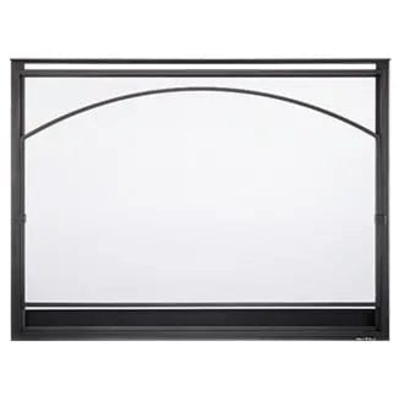 Heat & Glo Chapel Arched Overlap Front (Black) - CHAPEL-6-BK