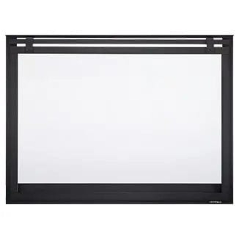 Heat & Glo Loft Barn Door Overlap Front (Black) - LOFT-8-BK