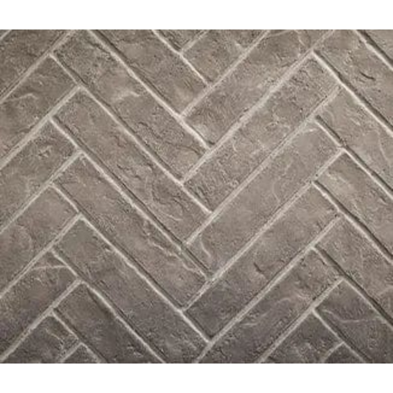 Heat & Glo Tranquil Greige Herringbone, 3-piece brick interior panels - BRICK-6K-TG