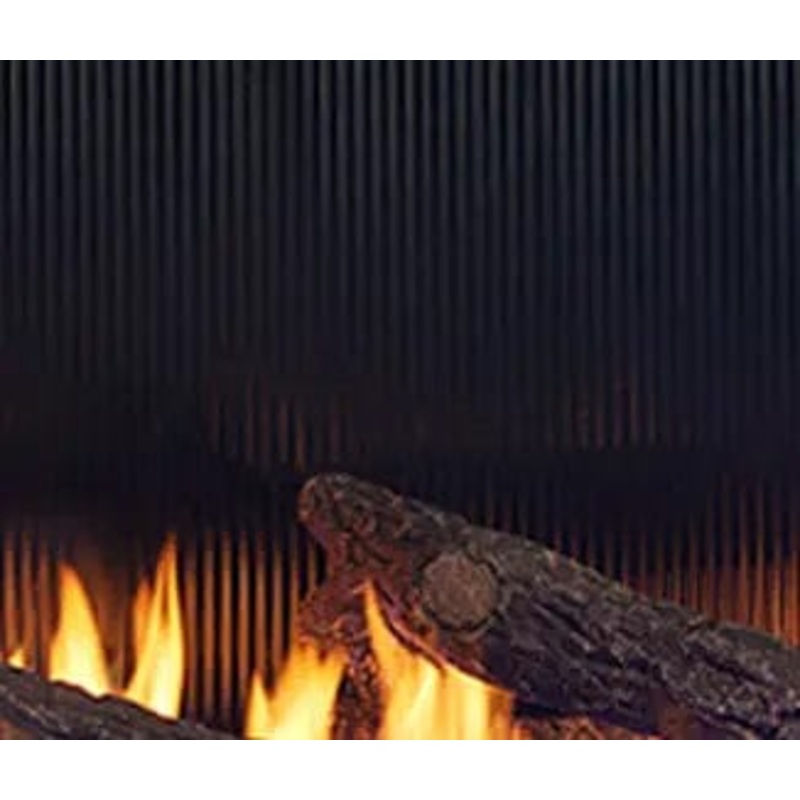 Heat & Glo 60" Black Glass Interior Panels (Fluted) - BGK-FL-PR-60