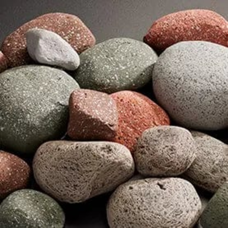 Heat & Glo River Rock Stone Set (Requires Media) - STONES-48