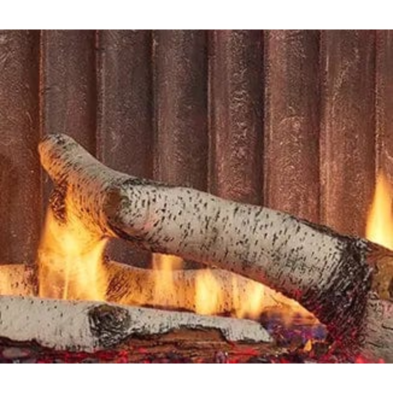 Heat & Glo Small Birch Log Set (PRIMO II) - BIRLG-LIN-SM