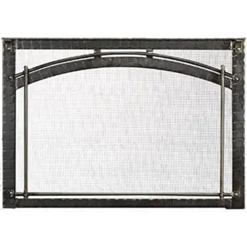 Heat & Glo 35" Chateau Forge, hand-crafted, with forged bars and strips - Natural Iron finish (Escape) - CHAF-FB35
