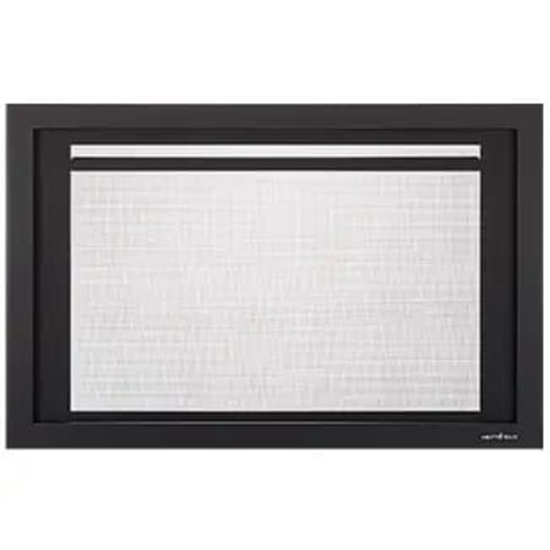 Heat & Glo 35" Firescreen Front, Black (Escape) - FS-FB35-BK