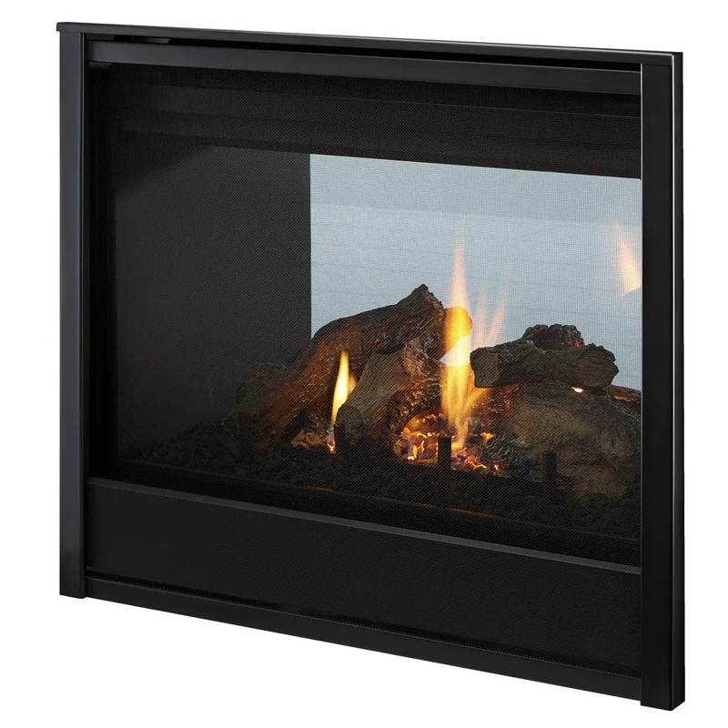 Heat & Glo 36" See Through Direct Vent Multi Side Top/Rear Gas Fireplace With IntelliFire Touch Ignition