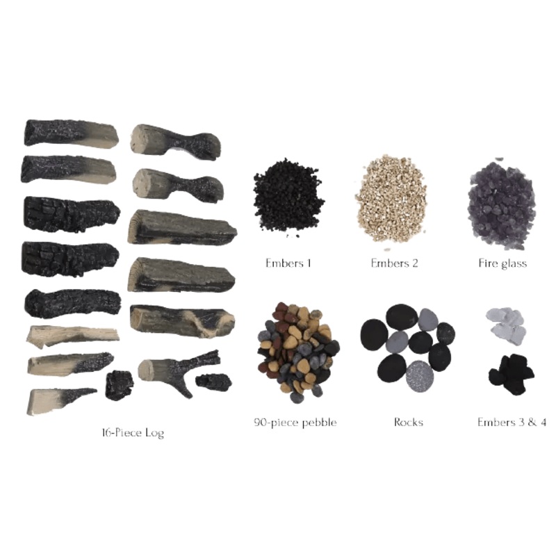 Amantii Designer Split Log Media Kit - DESIGN-MEDIA-SPLITLOG-16PCE