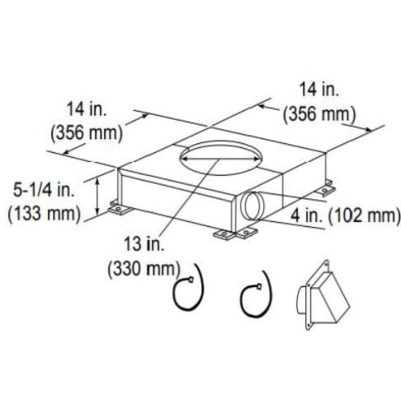 Heat & Glo Chimney Air Kit - CAK8A