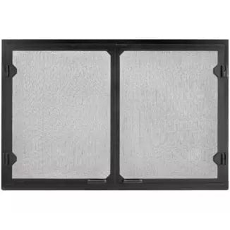 Heat & Glo Grand Vista Cabinet Style Mesh Doors - GV60BK