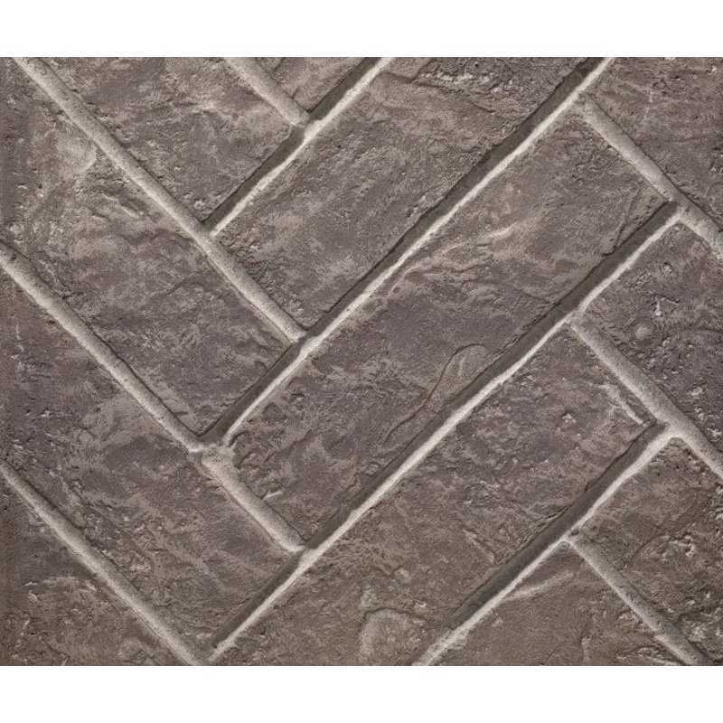 Heat & Glo Herringbone 35" Brick interior panels - Tranquil Greige - BRICK-MI35-HB