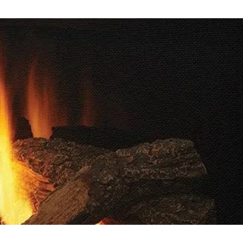 Heat & Glo Reflective Black Glass Liner 35" traditional units - LINER-BK-35