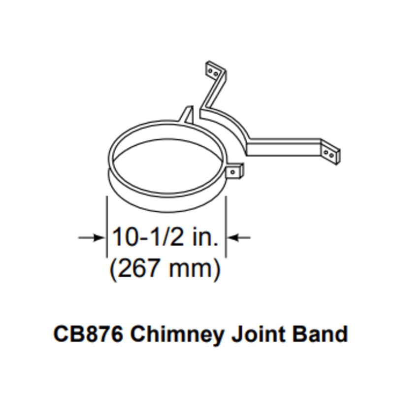 Heat & Glo SL300 Series Chimney bracket (package of 3) - CB876