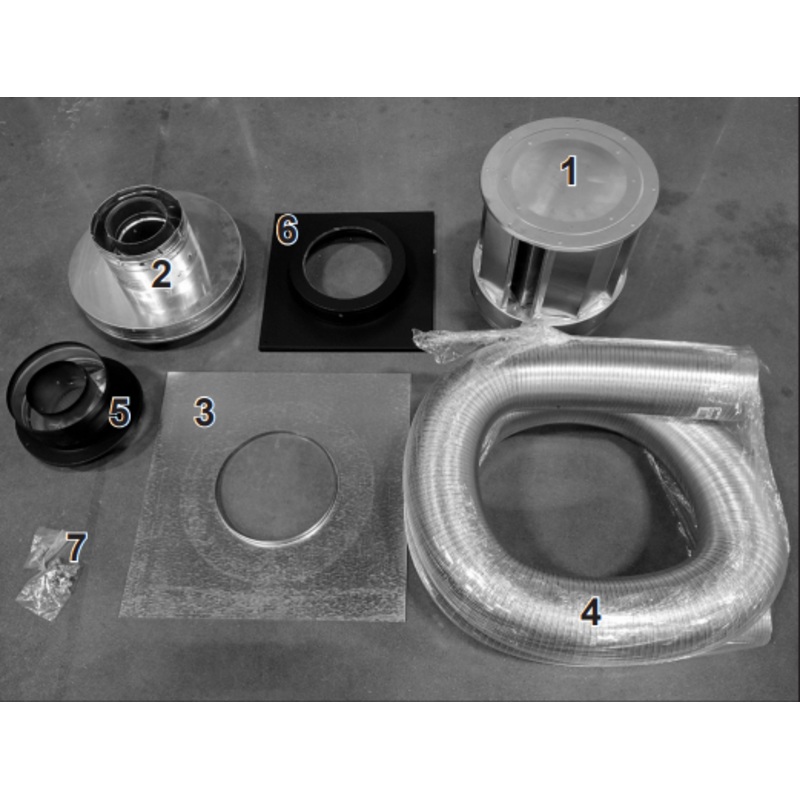 Heat & Glo Stove adapter kit - LINK-STOVE