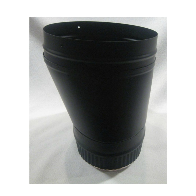 Vermont Castings 8" X 7" Oval to Round Offset adapter - 1841